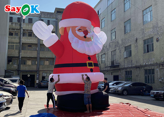 Santa Claus Tiup Besar meledakkan Dekorasi Natal Untuk Aktivitas Luar Ruangan