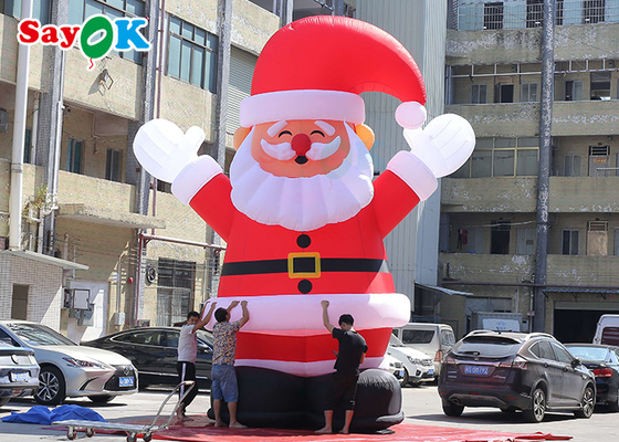 Santa Claus Tiup Besar meledakkan Dekorasi Natal Untuk Aktivitas Luar Ruangan