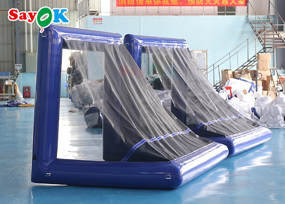 SAYOK 2.6x2m Nyaman Seluler Luar Ruangan Cepat Inflatable Closed Air Soccer Gantry Inflatable Baseball Game
