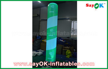 Pilar tiup dipimpin cahaya kustom, dekorasi Inflatable luar ruangan dengan 600D Pvc / nilon