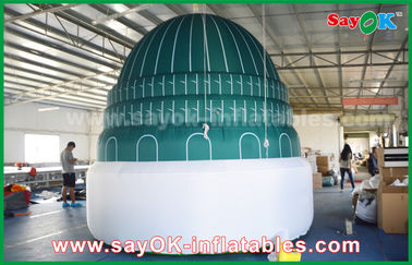 Masjid Islam Bentuk Iklan Kustom Inflatable Temple Dengan All Side Printing Logo