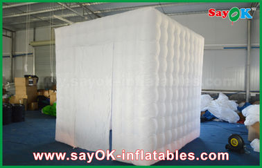 Inflatable Photo Booth Enclosure 1 Pintu Tengah Inflatable Cube Photo Booth Tenda Dengan CE / UL Blower, Bahan Oxford