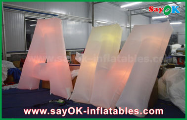 Inflatable Led Model Huruf Dekorasi Kata Pernikahan Inflable Raksasa Huruf Dengan Lampu Warna-warni