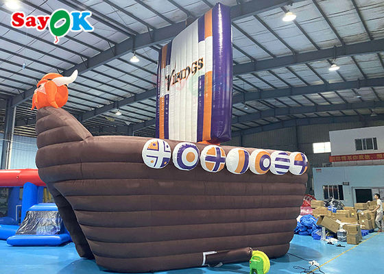 Tenda Inflatable Besar 210D Oxford Tema Kapal Bajak Laut Terowongan Inflatable Untuk Iklan