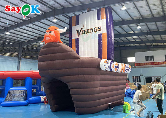 Tenda Inflatable Besar 210D Oxford Tema Kapal Bajak Laut Terowongan Inflatable Untuk Iklan