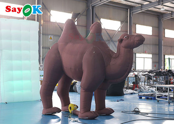 190T Oxford Cloth 3m Inflatable Camel Model Untuk Dekorasi Pesta
