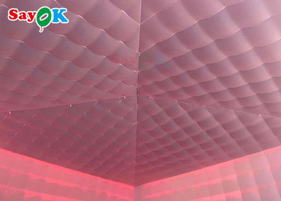 Tenda Inflatable Besar Giant Mobile 8x8x4m Tenda Inflatable Luar Ruangan Dengan Lampu LED Waterproof