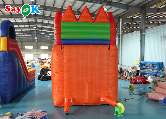 Air yang dapat dipadamkan Slide Clearance Anti UV Water Resistant Big Inflatable Bouncer Slide untuk taman bermain