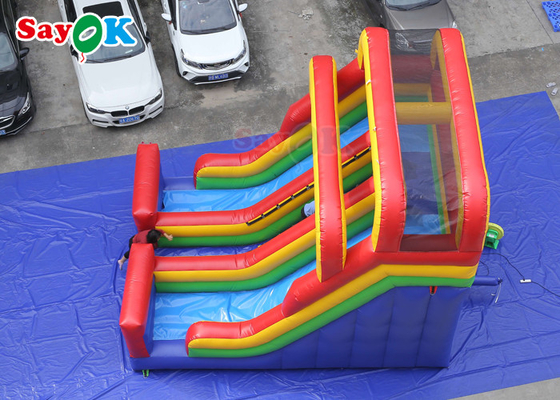 Outdoor Inflatable Slide PVC sederhana Inflatable Bouncer Slide Blow Up Double Dry Slide Inflatable Slide Untuk Anak-anak
