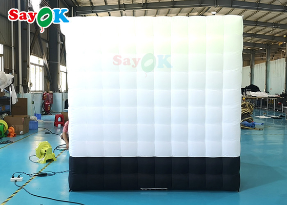 SGS Inflatable Photo Booth Tenda 360 Derajat Photo Video Booth Dengan Lampu LED