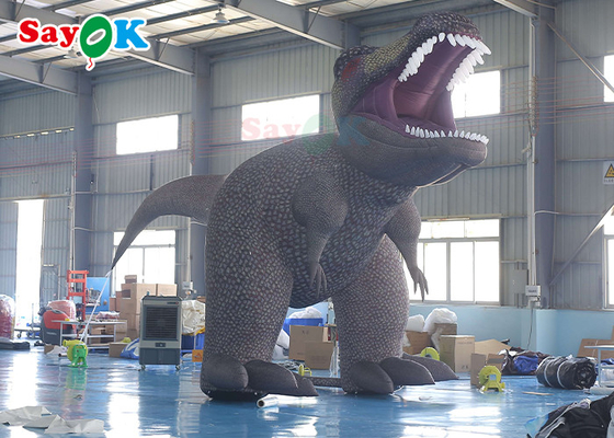 Blow Up Karakter Kartun Dinosaurus Kejam Karakter Kartun Inflatable 5m Untuk Pameran