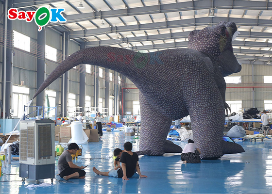 Blow Up Karakter Kartun Dinosaurus Kejam Karakter Kartun Inflatable 5m Untuk Pameran