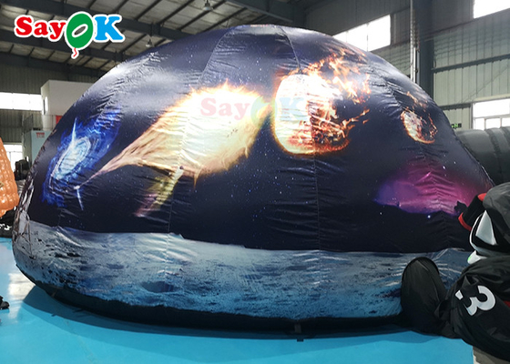 Tenda Planetarium Tiup Portabel Ekspansi Cepat Dengan Pola Cetak Kubah Bintang Tiup