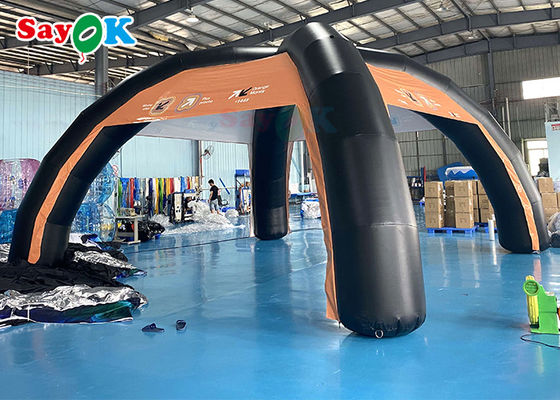 Tenda Udara Keluarga Custom PVC 7x4m Struktur Dukungan Tenda Udara Ledakan Tenda Laba-laba