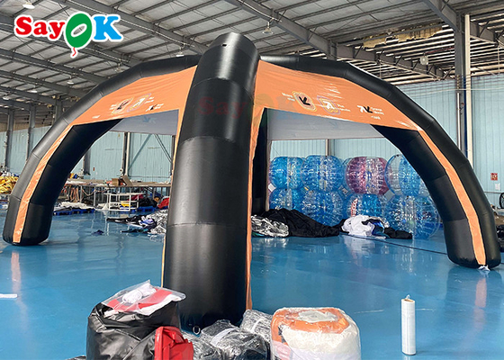 Kustom PVC 7x4m Struktur Pendukung Tenda Udara Tiup Meledakkan Tenda Laba-laba