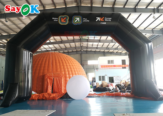 12M Inflatable Arch Sepeda Inflatable Garis Selesai Lengkungan Kustom Dicetak Logo