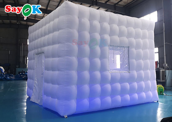 Custom Inflatable Tent LED Oxford Inflatable Cube Tent Square Pusat Pesta Marquee Untuk Pameran