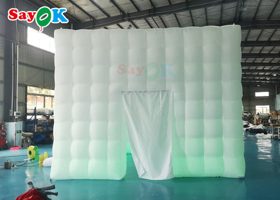 Custom Inflatable Tent LED Oxford Inflatable Cube Tent Square Pusat Pesta Marquee Untuk Pameran
