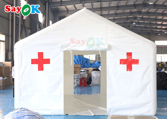Tenda Penampungan Tiup 5x4m Tenda Medis Tiup Rumah Sakit Darurat Penyelamatan Tiup Tenda