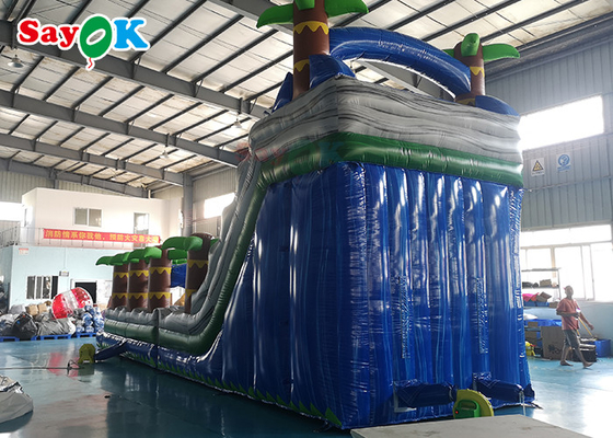 Giant Bouncy Slide OEM Lucu Blow Up Palm Tree Water Slide Jumper Inflatable Rumah Bouncing Inflatable Dengan Slide