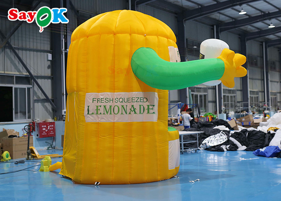 Stand Outdoor Tenda Inflatable Lemonade Booth Dengan Air Blower Untuk Promosi
