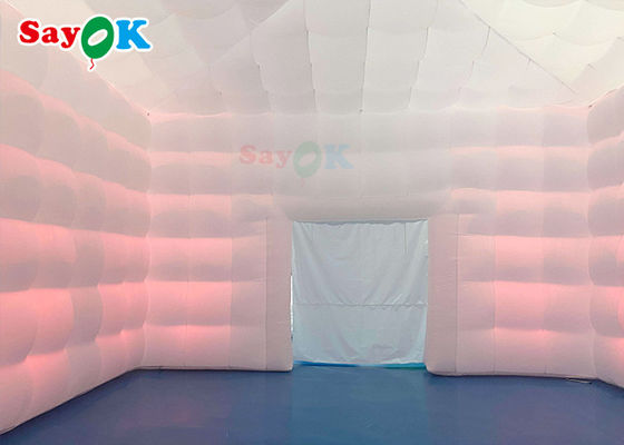 Mobile 8x8x4m Outdoor White Inflatable Air Tent Untuk Happy Parties