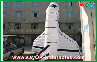 Kain Putih Oxford Produk Kustom Inflatable Pesawat Spaceflight Pesawat Model Untuk Acara
