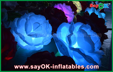 Lampu LED Inflatable Lighting Dekorasi DIA Rose Flower Dengan CE / UL Blower