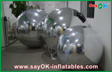 0.6mm PVC Inflatable Cermin Bola Perak Balon Dekorasi Air Ketat Segel Gaya