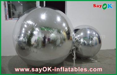 0.6mm PVC Inflatable Cermin Bola Perak Balon Dekorasi Air Ketat Segel Gaya