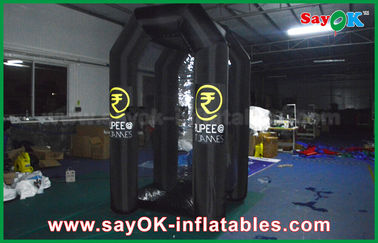 Hitam Oxford Kustom Inflatable Produk Inflatable Money Booth Untuk Promosi, 1.5mLX2mWX 2.5mL