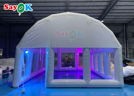 0.55Mm Pvc Inflatable Air Tent Clear Airtight Dome Untuk Penutup Kolam Renang
