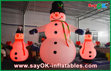 Oxford Cloth Inflatable Holiday Decorations Raksasa Natal Snowman Untuk Pesta