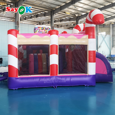 Komersial Inflatable Slide Digital Print Inflatable Bouncer Slide Rental Inflatable Bounce House Patung Empat