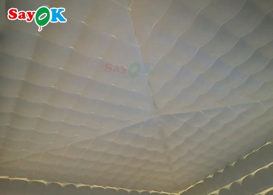 Tenda Cube Inflatable Fleksibel Tenda Udara Inflatable Dengan Lampu Led Blow Up Tenda Camping