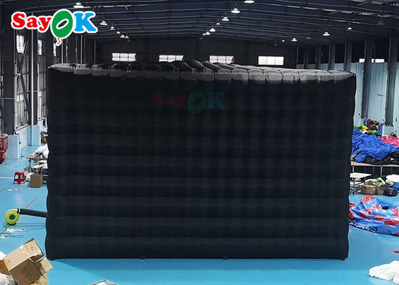 Tenda Cube Inflatable Fleksibel Tenda Udara Inflatable Dengan Lampu Led Blow Up Tenda Camping