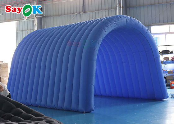 Navy Blue Custom Inflatable Tunnel 5x5x3mH Pintu Masuk Sepak Bola Tiup