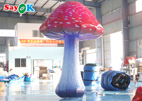 3m Inflatable Lighting Dekorasi Pesta Iklan Led Light Mushroom
