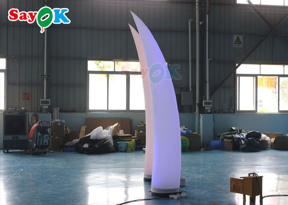 Unik Ivory LED Pencahayaan Pilar Tiup Lampu Pernikahan Lampu Hias Tabung