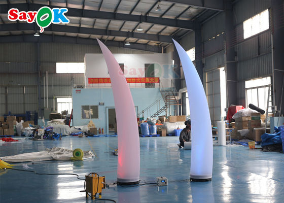 ROHS Inflatable Lighting Decoration 3m Crescent Cone