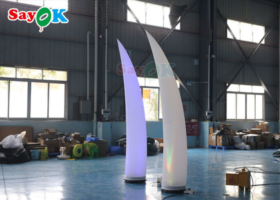 ROHS Inflatable Lighting Decoration 3m Crescent Cone