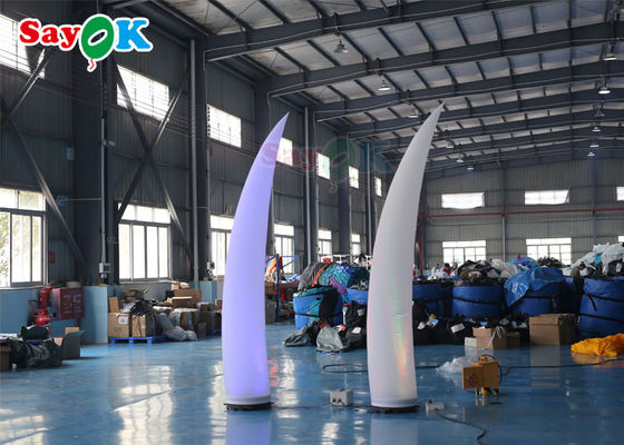 ROHS Inflatable Lighting Decoration 3m Crescent Cone