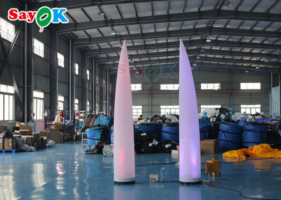 Unik Ivory LED Pencahayaan Pilar Tiup Lampu Pernikahan Lampu Hias Tabung