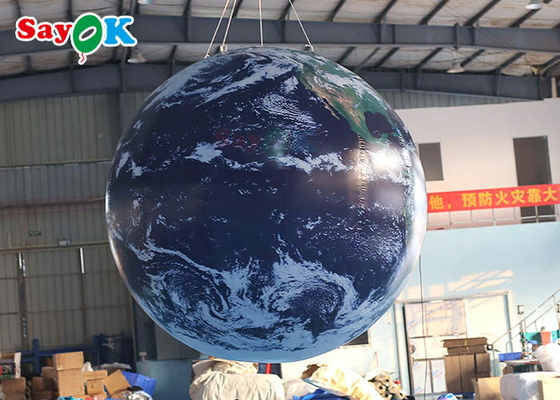 OEM PVC Inflatable Earth Globe Untuk Iklan Meledakkan Bola Planet