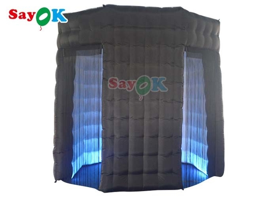 Anti-Ruptured LED Light Inflatable Photo Booth Enclosure Tent Untuk Pernikahan