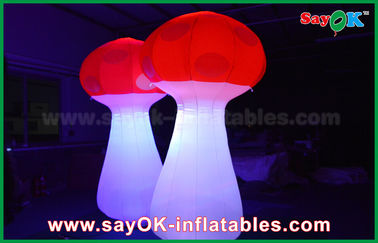 Panggung Dekorasi Raksasa Inflatable LED Mushroom Lighting Untuk Pernikahan / Acara