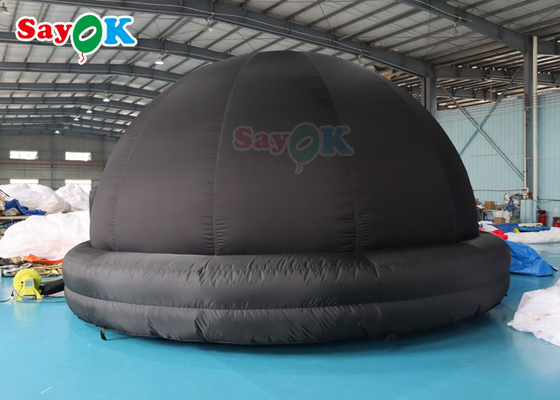 ODM Black Inflatable Planetarium Dome Tent Meledakkan Tenda Proyeksi