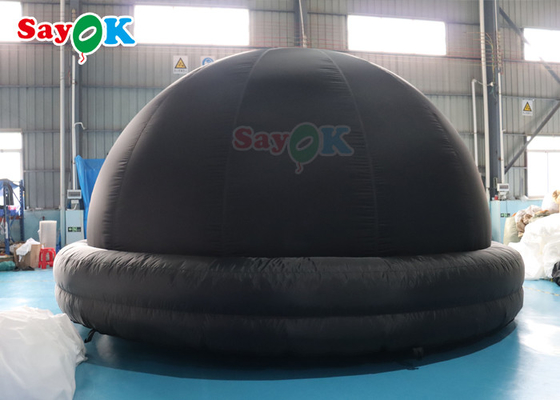 ODM Black Inflatable Planetarium Dome Tent Meledakkan Tenda Proyeksi