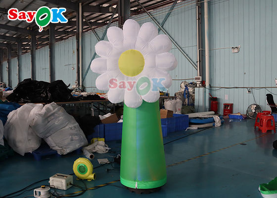 OEM Pvc Inflatable Lighting Decoration Led Flower Model Untuk Periklanan