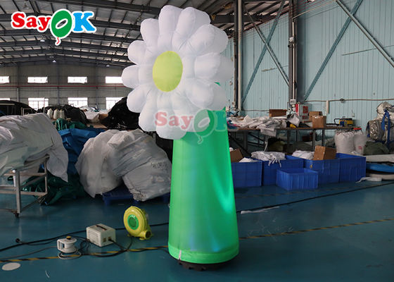 OEM Pvc Inflatable Lighting Decoration Led Flower Model Untuk Periklanan